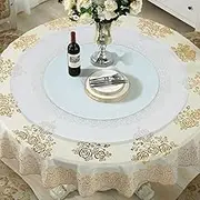 Large Lazy Susan for Table Top with Aluminum Alloy Bearing Silent Smooth, Clear Glass Lazy Susan Turntable, Tempered Glass Turntable Dining Table(Size:90cm)