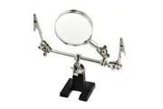4X Magnifying Glass with Helping Hand - 2 Helping hands with magnifying glass