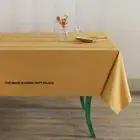 Solid Cotton Tablecloth Square Rectangle Desk Table Cloth Cover Home Decor Gold