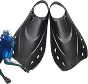 Swimming Diving Fins - Floating Flippers - Compact Diving Fins, Ergonomic Comfortable Swim Fin, Short Flippers Swimming Training Fins for Swimming