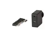 Bourne Compact Automatic Laptop Power Adaptor with USB Socket (65W)
