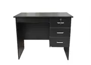 Redfern Study Desk with 3 Drawers -0.9M Black