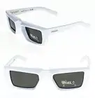 PRADA SYMBOLE Runway White Futuristic Rectangle Unisex PR 24YS Sunglasses 24Y