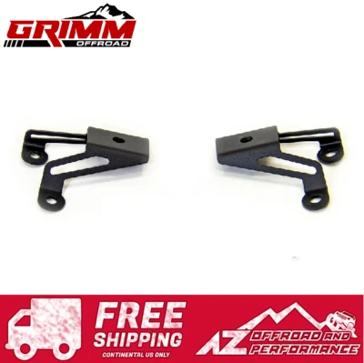 Grimm Offroad Front Steel Bumper Side Light Mounts for '18+ Jeep Wrangler JL JLU (for: Jeep)