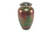 Large/Adult Stainless Steel Raku Funeral Cremation Urn - 200 Cubic Inches