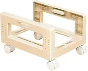 PC Tower Stand, PC Tower Stand Holder with Rolling Caster Wheels, Mobile CPU Stand for Floor Carpet Gaming PC Case(White)