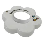 Urban Best Teacher Ever Daisy Tealight Holder Gift Keepsake Present Ceramic