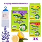 3PCS Hanging Scented Dehumidifer 160g Lavender, Lemon, Strawberry Scent AU STOCK