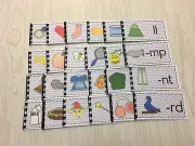 The Blue Series - 24 Ending Consonant Blends Booklets - Montessori