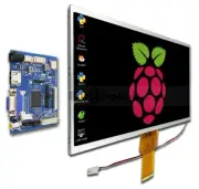 10.1",10" inch TFT LCD Display w/ HDMI+VGA+Video Driver Board for Raspberry PI