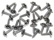 Mopar Chrome Interior Screws- #8 x 3/4" Long Countersunk Washer- 25 screws- #243 (for: Chrysler)