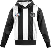 [AFL] Collingwood Youth Long-Sleeved Guernsey Hoody