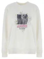 [Ganni] Ganni-Kittens Felpe Bianco-Donna XXS-XS White