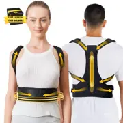 Posture Corrector for Women and Men, Fully Adjustable Back Brace Posture Correct
