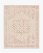 245' x 305' | Machine Washable Runner Rug | Kid & Pet Friendly | Indoor Rug | Kamran Soft Pink Flatwoven Rug | Ruggable