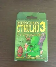 Munchkin Cthulhu 3 The Unspeakable Vault New 2008 Mint Steve Jackson Games