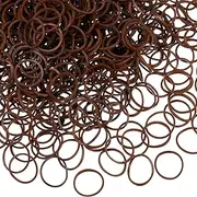 1000 Mini Rubber Bands Soft Elastic Bands for Kid Hair Braids Hair (Dark Brown)