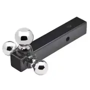 FulTyme RV Trailer Hitch Tri-Ball Steel Adjustable Ball Mount, Rust Resistant
