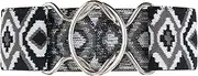 [Heads Up Apparel] 2 inch Aztec Equestrian Elastic Belt with snaffle bit, circle or surcingle buckle.