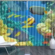 Undersea Like A Flag 3D Curtain Blockout Photo Printing Curtains Drape Fabric