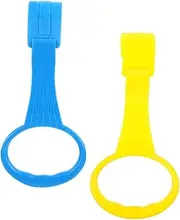 NAMOARLY 2Pcs Pull Up Rings Ergonomic Playpen Handles for Indoor Use Protection Detachable Design for Easy Storage for Cognitive Learning and Coordination