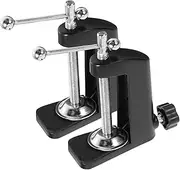 BUGUUYO 2pcs Adjustable Table Clamp for Microphone Arm Stand Base Clip Versatile Support for Phones and Tablets for Streaming and Video Watching