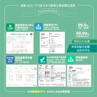 怡悅 抗病毒 HEPA 濾網 適用 Philips 飛利浦 DE5205 DE5206 DE5207 FY1119