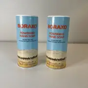 Set of 2 VTG Boraxo Powdered Hand Soap 12oz 1997 Dial Corp Remove Dirt And Grime