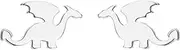 [Dtja] Cute Dinosaurs Earrings Stud for Women Girls Men 925 Sterling Silver Hypoallergenic Tiny Dragon Brontosaurus Animal Cartilage Tragus Polished Fashion Punk Jewelry Dainty Gifts for Friends