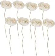 HOOTNEE 8Pcs Aromatherapy Rattan Sticks Natural Grass Material Fragrance Sticks for Diffusers Handmade Flower Design Home Decoration for Scented Oils and Room