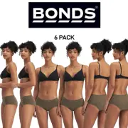 Bonds Womens Bloody Comfy Period Boyleg Moderate Leak Proof Undies 6 Pack WTQPA