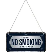 Nostalgic Art Metal 10x20cm Wall Hanging Sign Sorry No Smoking Home/Cafe Decor