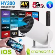 4K UHD Mini LED Projector 8000 Lumen 1080P WiFi Bluetooth Portable Home Theater