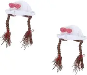 [FRCOLOR] 2 Pcs Baby Hat Ponytail Cap Knitted Boys and Girls Hat Warm One Size Fashionable Boys and Girls Accessory