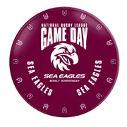 Manly Sea Eagles NRL Melamine 20cm Round Snack Plate