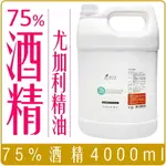 《 CHARA 微百貨 》 現貨 MIT 75% 酒精液 清潔液 4公升 添加尤加利精油 4000ML 批發 乙醇 酒精