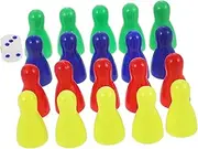 ERINGOGO 20pcs Pieces Chess Replacement Tokens for Board Game Chessboard Accessories Tabletop Markers Chessboard Chess Board Game Accessories Plastic Dice Cup Plastic