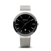 Bering Time Ceramic Silver Stainless Steel Case and Strap Women Watch. 11440-042