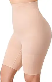 [DELIMIRA] Women's Shapewear Shorts Panties Tummy Control Plus Size Thigh Slimmer High Waist