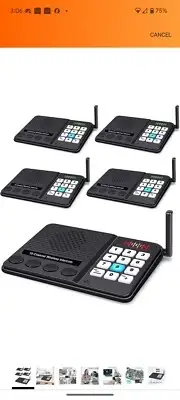 5 Pack Wireless Intercom System for Home Business - GLCONN Room To Room