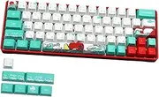 AsrMyjcx Sea PBT Dye Sublimation 71 Key Full Set for GK61 GK64 RK61, Japanese