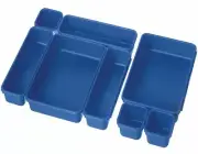 OGGI Interlocking Bins (8-Pack) | Blue