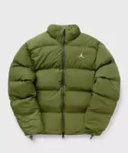 Nike Jordan Essentials Poly Puffer Jacket Sky J Light Olive FB7331 340 Size S