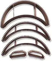5Pcs Brown styling coiler set Bump it Volume Hair hair accessory Hair bumps for volume insert Fluffy hairdressing tools for women and girls