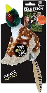 Fly & Fetch Dog Toy - Durable, Floating, Interactive Bungee Launcher for Fetch and Water Play, Pheasant