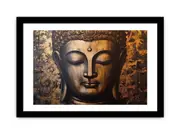 Gold Leafed Buddha Framed Print
