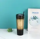 24oz Studded Tumbler w/ Lid&Straw Reusable Plastic Cup Travel Beverage Tumbler