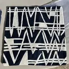 NWT - Pair (2) Woven NAVY MIDNIGHT Diamond Pillow Covers West Elm 20 x 20