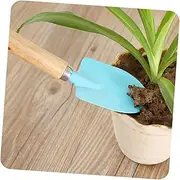 VANZACK 3pcs Toddler Kids Garden Tools Set Mini Metal Trowel Rake Shovel with Wooden Handles Safe for Boys Girls