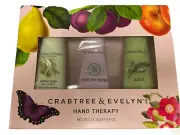 Crabtree & Evelyn Hand Therapy Set of 3 Lotions Travel Gift Set 0.9oz Each New